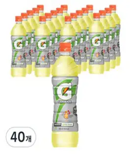 게토레이 레몬, 600ml, 40개