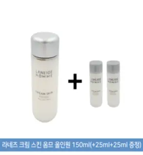 라네즈옴므 크림 스킨 옴므 올인원 150ml 기획(+25ml+25ml 증정), 1개, 200ml