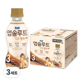 매일유업 앱솔루트 명작 2FL 액상 분유 3단계 240ml x 6입 + 니플 세트, 18개